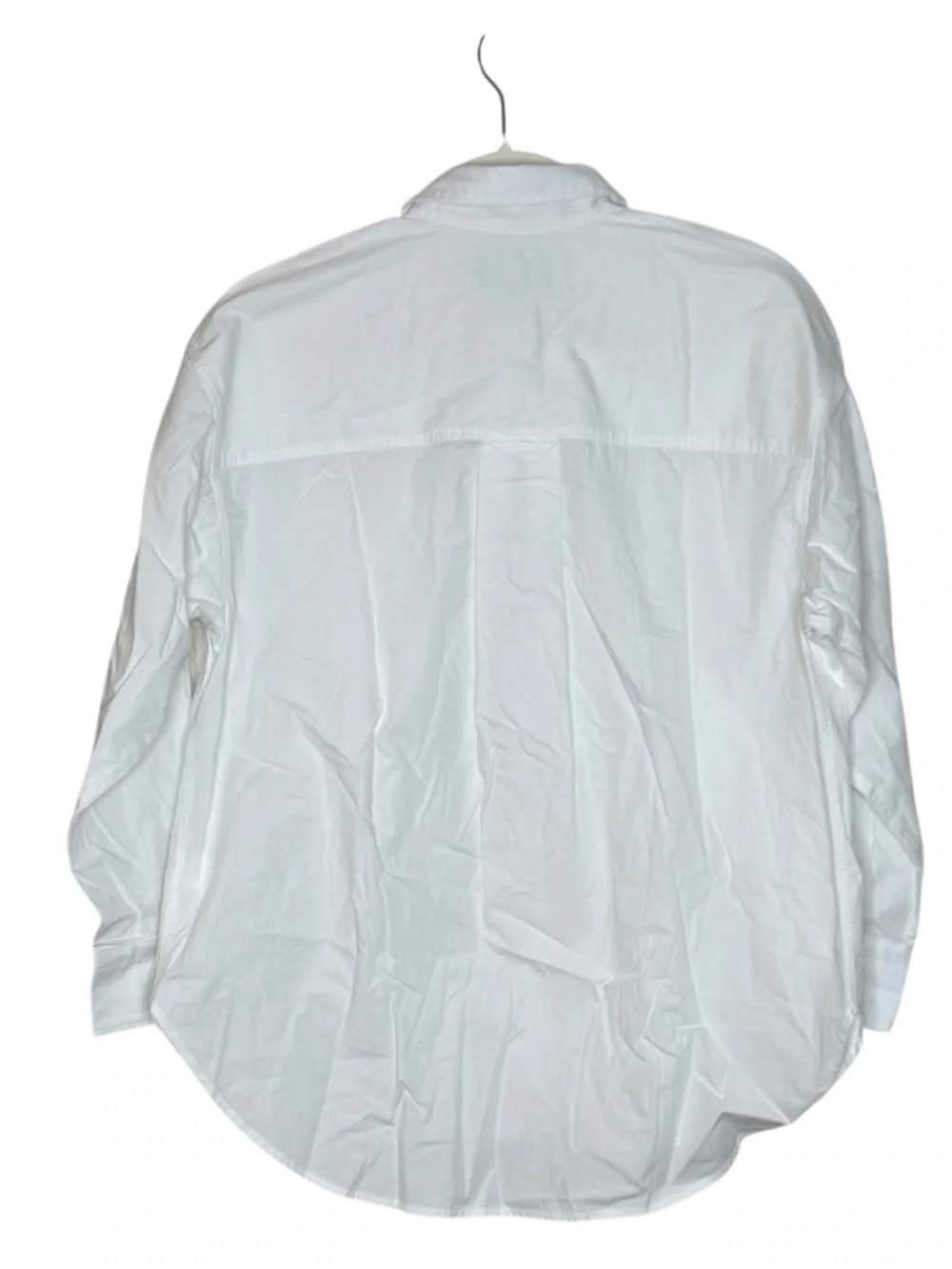 J. Crew White Button-Up Cotton Shirt
